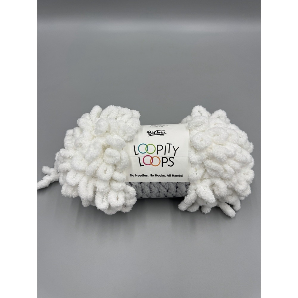 Loopity Loops White Yarn Single Skien By Big Twist